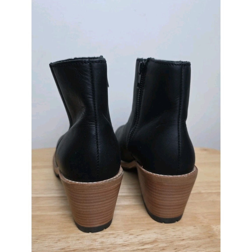 Portland Leather Company Patina Classic Chelsea Boots Lug Sole Blk EU 39 US 8.5 - Picture 4 of 12